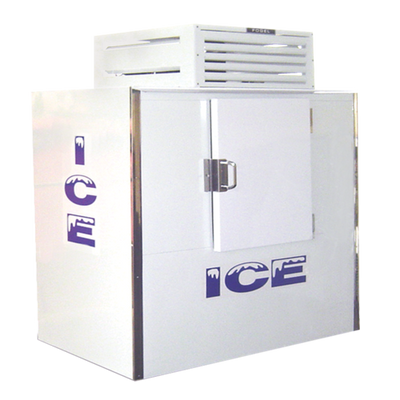 Howard McCray ICB-1 47 Cu. Ft. White Stainless Steel Solid Hinged Doors Ice Merchandiser- 115 Volts