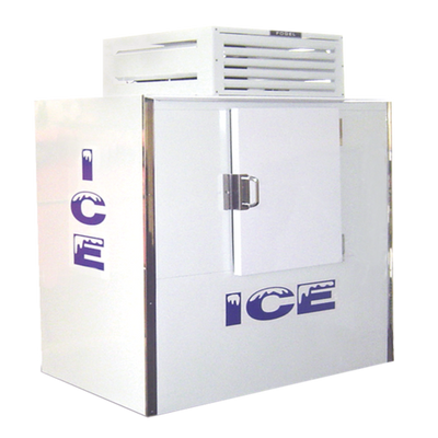 Howard McCray ICB-1 47 Cu. Ft. White Stainless Steel Solid Hinged Doors Ice Merchandiser- 115 Volts