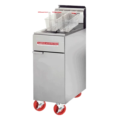 American Range AF-50HE-NG Stainless Steel Natural Gas Countertop Fryer - 75,000 BTU