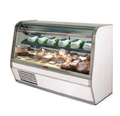 Howard McCray SC-CDS32E-6C-S-LED 74"W Curved Glass Deli Meat & Cheese Service Case