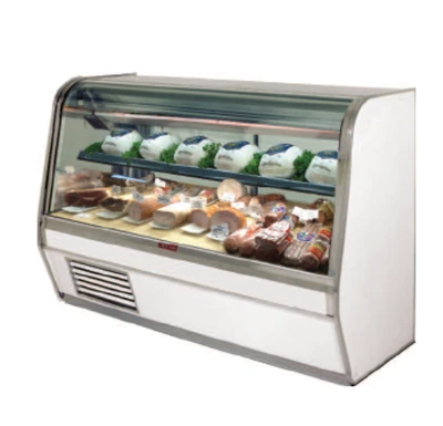 Howard McCray SC-CDS32E-6C-S-LED 74"W Curved Glass Deli Meat & Cheese Service Case