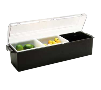 Vollrath 4762-06 18" Black Plastic Notched Lid Kondi-Keeper Condiment Dispenser