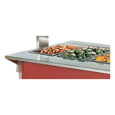 Vollrath 37512-2 46&quot; W x 7&quot; D 4-Series Signature Server Stainless Steel Countertop Plate Rest