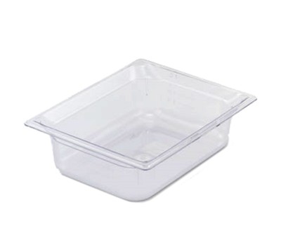 Vollrath 8026410 6" Deep Low-Temp Polycarbonate Clear Plastic Super Pan 1/2 GN Food Pan
