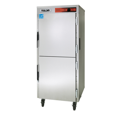 Vulcan VBP15 18" x 26" x 1" or (30) 12" x 20" x 2-1/2" pans Stainless Steel Mobile Holding/Transport Cabinet