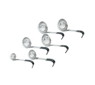 Vollrath 4970620 6 Oz. 3 5/8" Bowl Dia. with 6" Black Kool-Touch Equipped with All-Natural Antimicrobial One-Piece Ladle