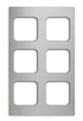 Vollrath 8244314 Underside Integral Corner Design For Extra Strength & Securing Template In Well Fits All Standard 12" x 20" Hot/Cold Wells Warmers & Chafers Miramar Stainless Steel Template
