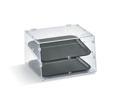 Vollrath KDC1418-2-06 18.50" W x 16.75" D x 12" H Slant Front Self / Full-Service Counter Top Display Case