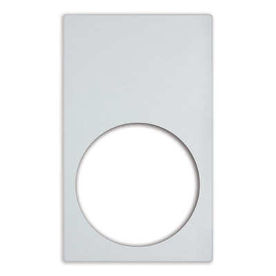 Vollrath 8240720 21.13" W x 12.75" D White Stone for (1) Large Round Decorative Pan Miramar Template