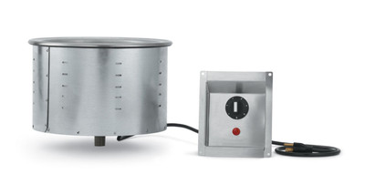 Vollrath 36465 12.81" W x 11.69" H Stainless Steel Infinite Control Mounted Drop-In Soup Well