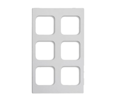 Vollrath 8244320 21.13" W x 12.75" D White Stone Color (6) 40003 Plastic Decorative Pans Miramar Template