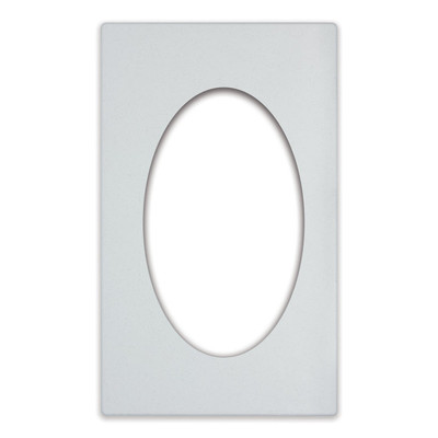 Vollrath 8240120 21.13" W x 12.75" D White Stone for (1) Large Oval Decorative Pan Miramar Template