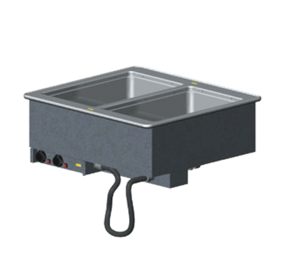 Vollrath 3640050 28.25" W x 26" D x 21.5" H Galvanized Exterior Housing Stainless Steel Insulated Wells Drop-In Electric Hot Food Well Unit