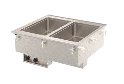 Vollrath 3640050 28.25" W x 26" D x 21.5" H Galvanized Exterior Housing Stainless Steel Insulated Wells Drop-In Electric Hot Food Well Unit