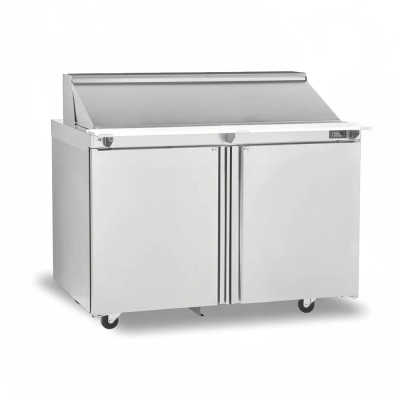 Delfield 4448NP-18M 48.13"W Two-Section Two Door Mega Top Sandwich/Salad Top Refrigerator