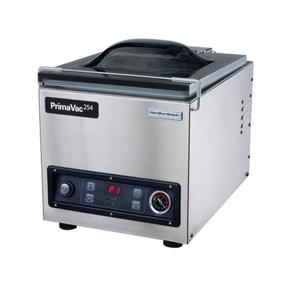 Hamilton Beach HVC254 10" Removable Seal Bar Stainless Steel Housing PrimaVac Vacuum Packaging Machine - 120 Volts 1-Ph