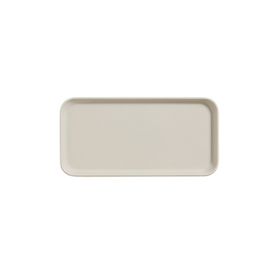 American Metalcraft BPR84BI 4&quot; W Beige Melamine Rectangular Plate