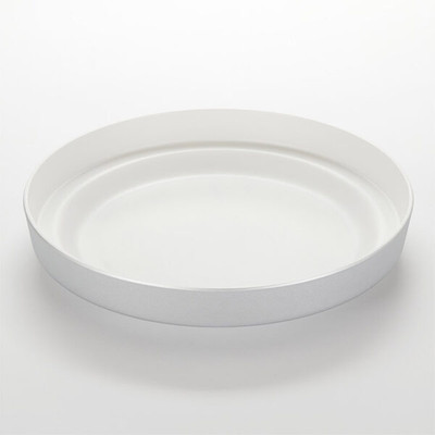 American Metalcraft MSEA12S 13" Dia. Silver Plastic Seafood Tray