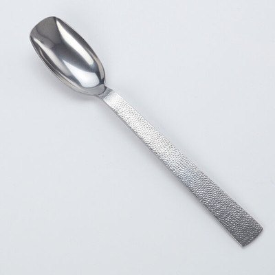 American Metalcraft SVHSA10 9.38" L Hammered Finish Stainless Steel Vintage Salad Spoon