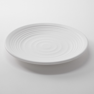 American Metalcraft MRP11CL 11&quot; Dia. White Round Melamine Plate