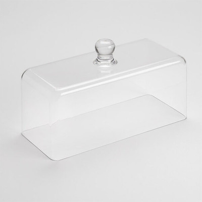 American Metalcraft LFTD135 13.5" L Acrylic Clear Rectangular Dome Cover