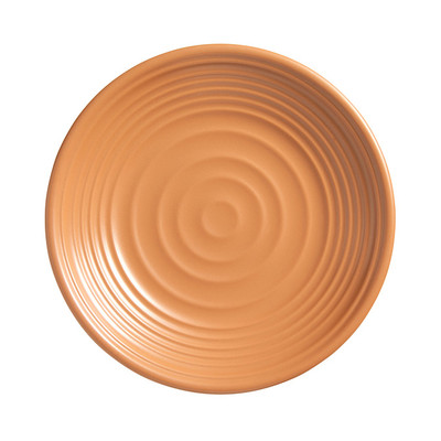 American Metalcraft MRP9TC 8.75&quot; Dia. Orange Melamine Round Plate