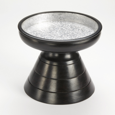 American Metalcraft JBASEM9 8.88" H Wood Espresso Juice Dispenser Base