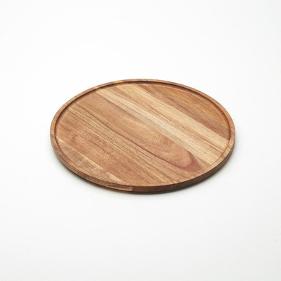 American Metalcraft ATP12 12" Dia. Acacia Wood Round Serving Board