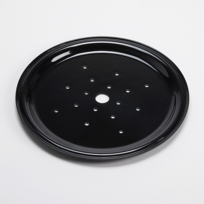 American Metalcraft MDT12B 12.38&quot; Dia. Black Plastic Drip Tray