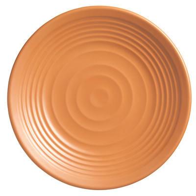 American Metalcraft MRP11TC 11&quot; Dia. Orange Melamine Round Plate