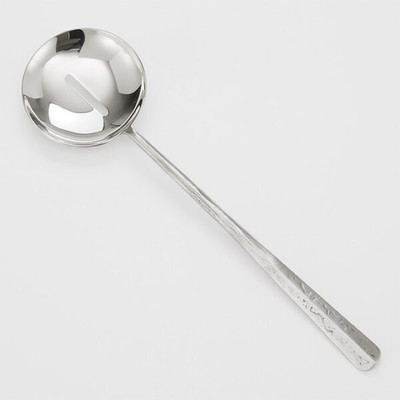 American Metalcraft SHFSS12 12" L Stainless Steel Hand Forged Slotted Spoon