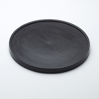 American Metalcraft MWP12 12" W Wood Espresso Round Plate
