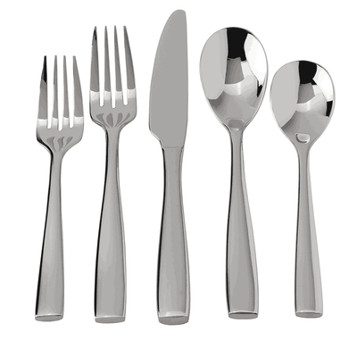 Mikasa Hospitality 5264137 6.75&quot; L Stainless Steel Delano Dessert Spoon