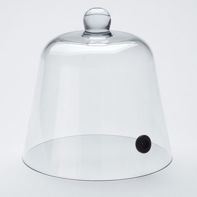 American Metalcraft SLFTD8 8.25" Dia. Clear Plastic Round Smoking Dome Cover