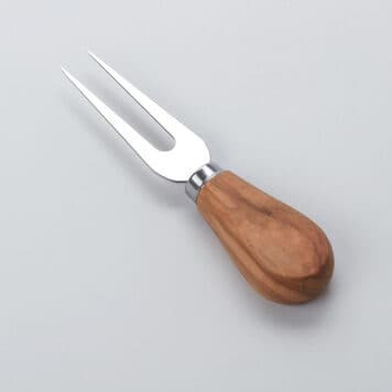 American Metalcraft CKOW8 Hard Olive Wood Handle Cheese Fork