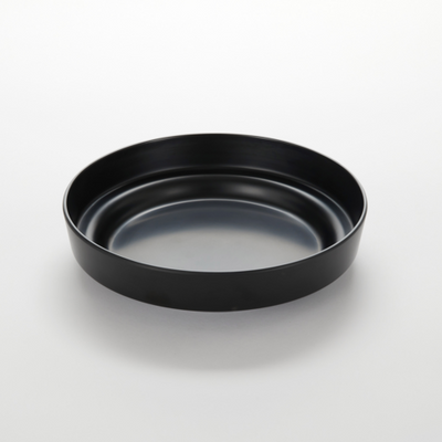 American Metalcraft MSEA10B 10" Dia. Black Plastic Seafood Tray