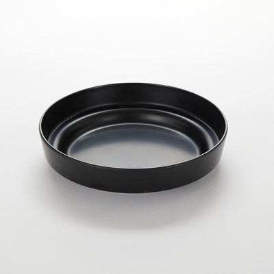 American Metalcraft MSEA10B 10" Dia. Black Plastic Seafood Tray