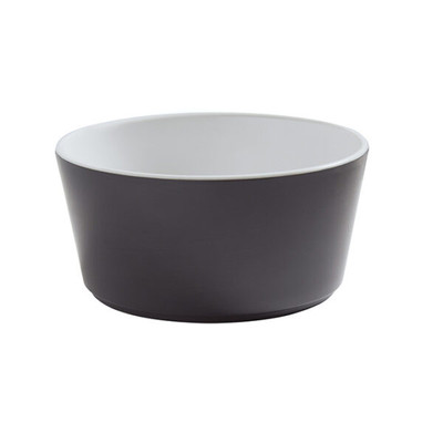 American Metalcraft UBRT24GE 24 Oz. Gray Melamine Round Bowl