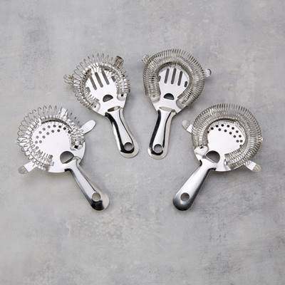 American Metalcraft STC2 Stainless Steel Two-Prong Tight Coil Bar Strainer