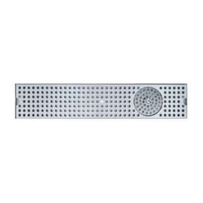 Micro Matic DP-120D-36GR 36" W x 5" D Stainless Steel with Drain and Glass Rinser Drip Tray Trough