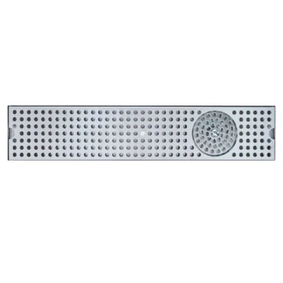 Micro Matic DP-120D-36GR 36" W x 5" D Stainless Steel with Drain and Glass Rinser Drip Tray Trough