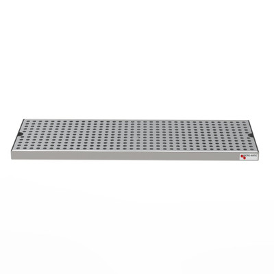Micro Matic DP-120D-P 12" L x 5" W Stainless Steel Surface Mount Drip Tray with Perforated Grill