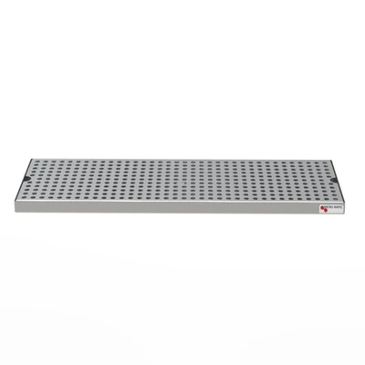 Micro Matic DP-120D-P 12" L x 5" W Stainless Steel Surface Mount Drip Tray with Perforated Grill