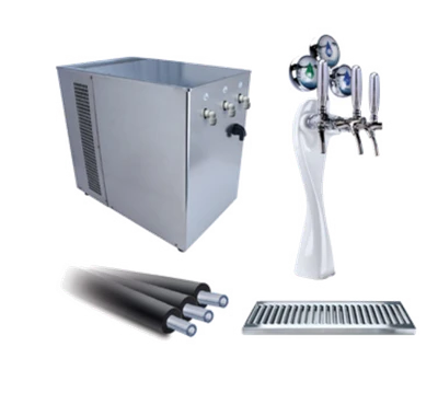 Micro Matic H2O-UCM-M-KIT 26 Gal. per Hour Stainless Steel Undercounter Mount with Magic Tower Water Dispenser - 120 Volts