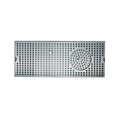 Micro Matic DP-120DGR 12" W x 5" D Stainless Steel with Drain and Glass Rinser Drip Tray Trough