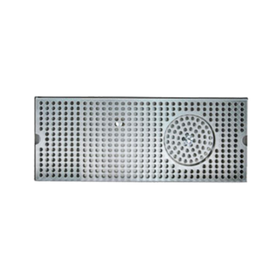 Micro Matic DP-120DGR 12" W x 5" D Stainless Steel with Drain and Glass Rinser Drip Tray Trough