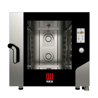 Tecnoeka MKFA 664 TS 33.47" W Stainless Steel Electric Eka Millennial Combi Oven - 208/240 Volts