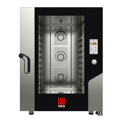 Tecnoeka MKFA 1064 TS 33.47" W Stainless Steel Electric Eka Millennial Combi Oven - 208-240 Volts