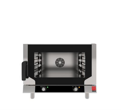 Tecnoeka EKFA 464 N AL 32.3" W Stainless Steel Full Size 4 Pan Eka NEXT Evolution Convection Oven - 208-240 Volts