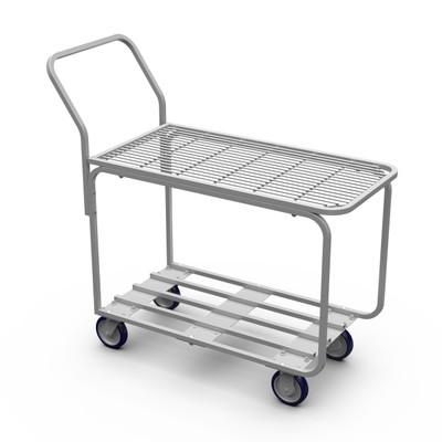 Winholt 9000-STK4 44" W x 38.25" H x18.5" D Welded Steel Stocking and Marketing Cart